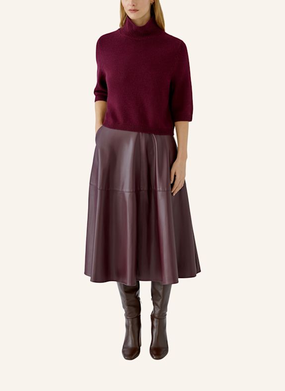 oui Rok in leerlook ROOD