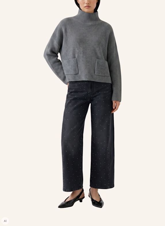 Oui Jeans GRIJS