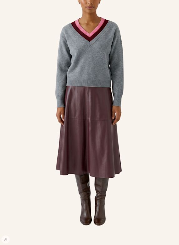 Oui Pullover GRAU
