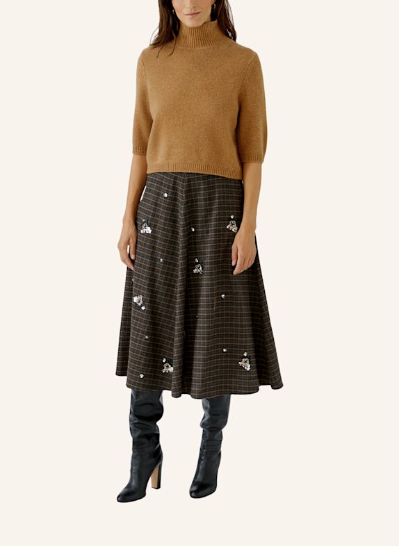 Oui Strickshirt BRAUN