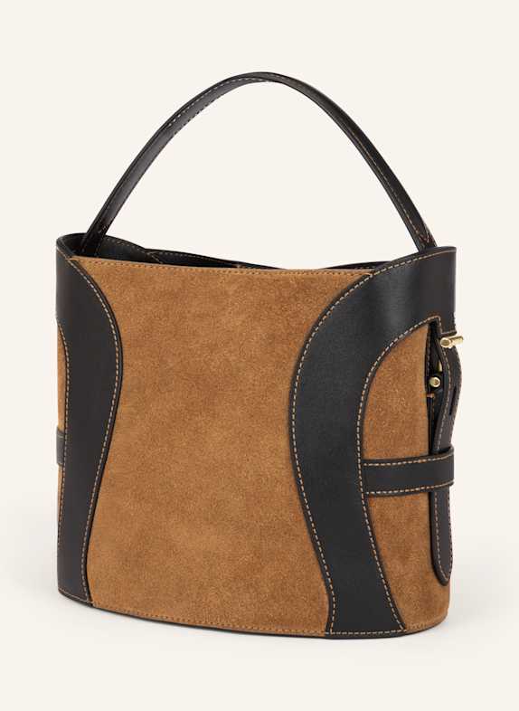 AIGNER Beuteltasche DEBORAH SUEDE BEIGE