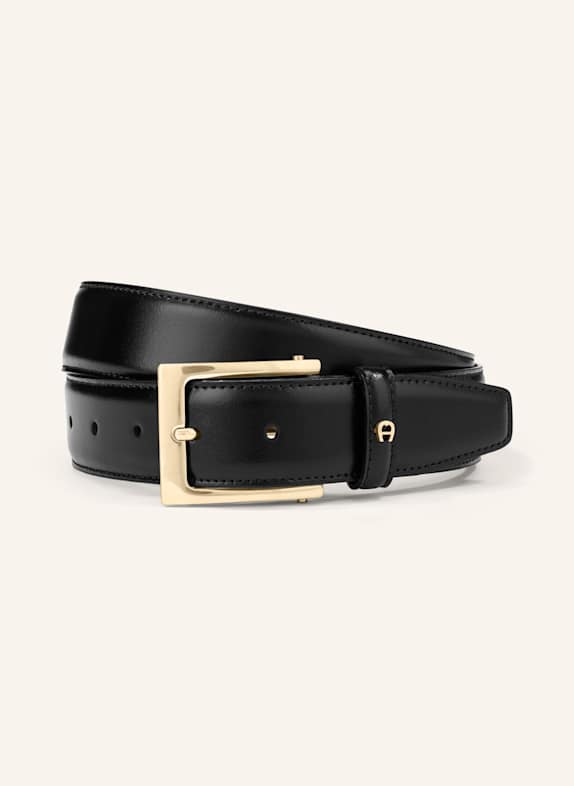 AIGNER Ledergürtel BUSINESS SCHWARZ