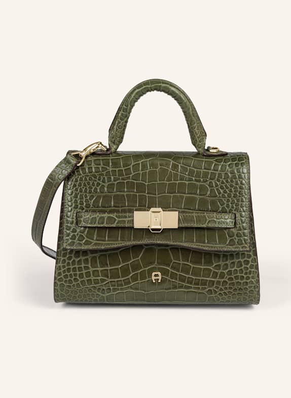 AIGNER Handtasche COCCODRILLO DUNKELGRÜN