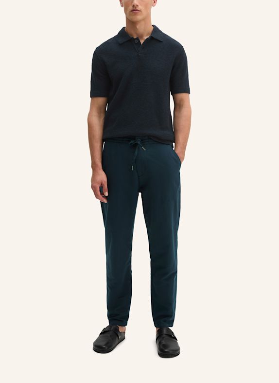 Marc O'Polo Bouclé-Poloshirt DUNKELBLAU