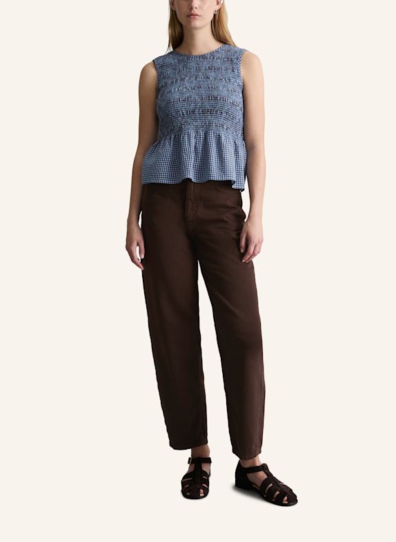 Marc O'Polo DENIM Peplum-Top HELLBLAU