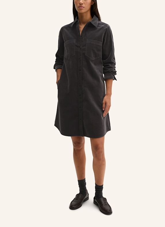 Marc O'Polo Samtkleid DUNKELGRAU