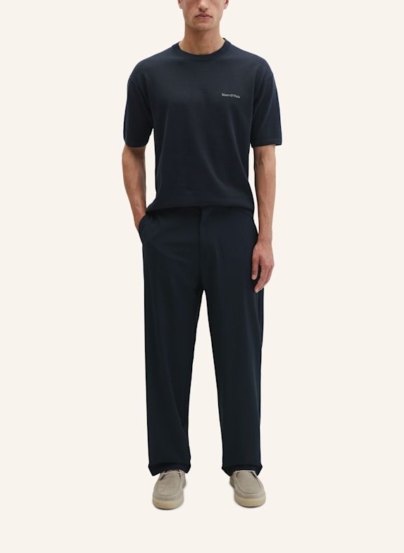 Marc O'Polo Kurzarm-Pullover DUNKELBLAU