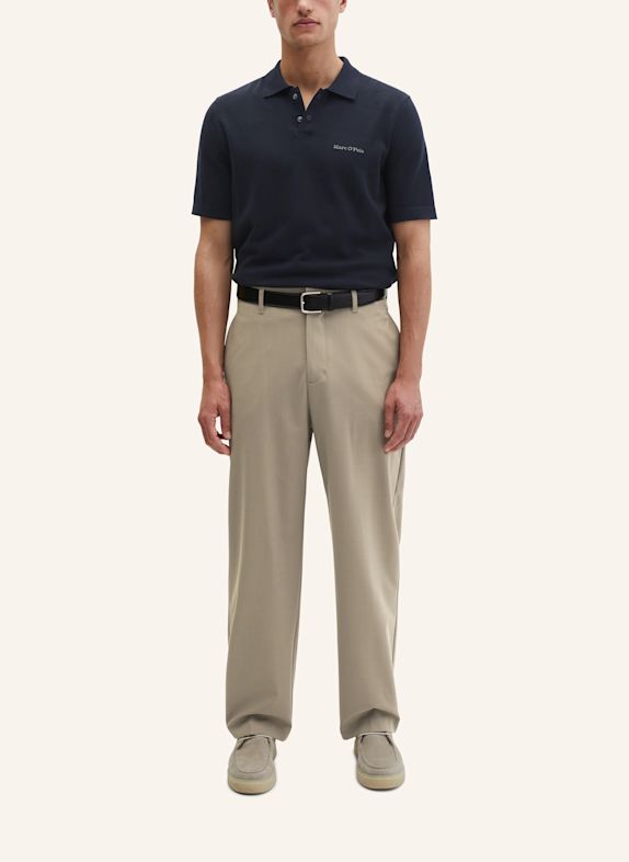Marc O'Polo Strick-Poloshirt DUNKELBLAU