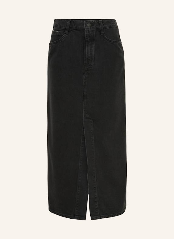 Marc O'Polo DENIM Maxi-Jeansrock SCHWARZ