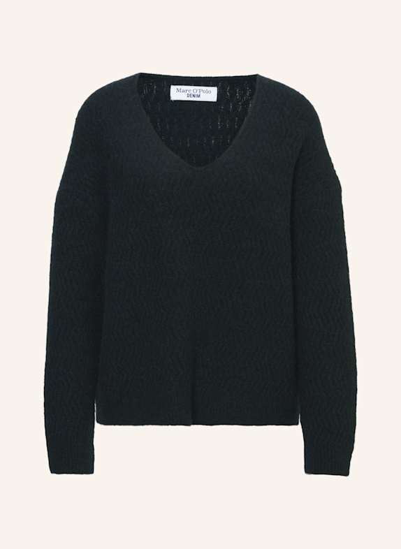 Marc O'Polo DENIM V-Neck-Pullover SCHWARZ