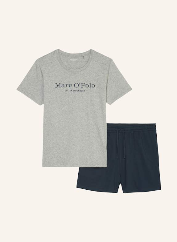Marc O'Polo Shorty-Schlafanzug GRAU/ BLAU