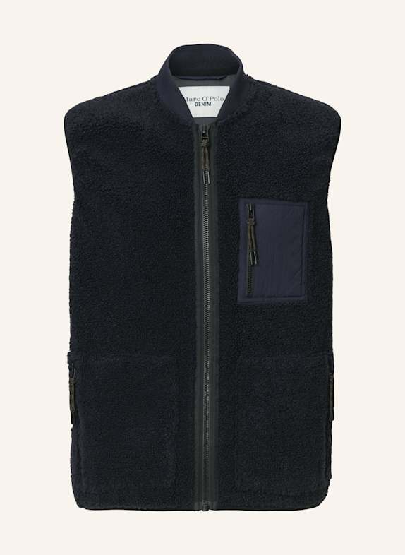 Marc O'Polo DENIM Teddyweste DUNKELBLAU