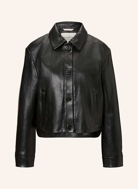 Marc O'Polo Lederjacke SCHWARZ