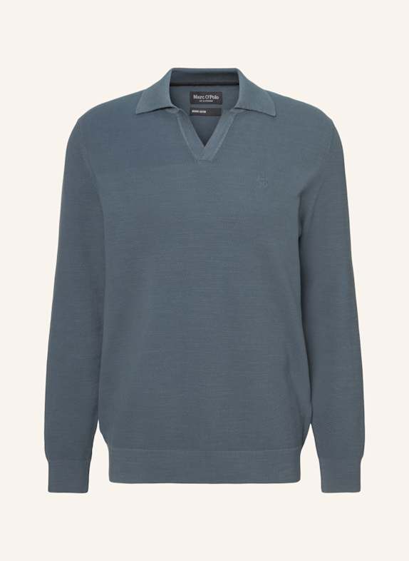 Marc O'Polo Strick-Poloshirt BLAU