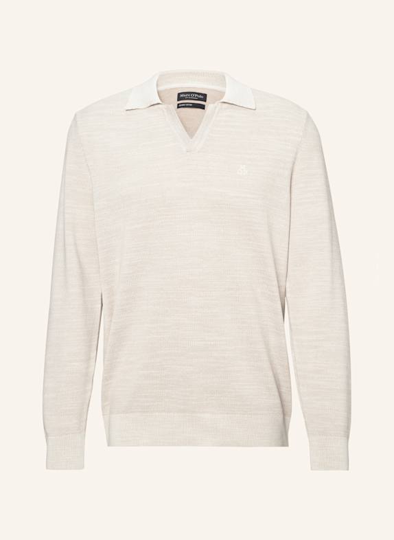 Marc O'Polo Strick-Poloshirt BEIGE