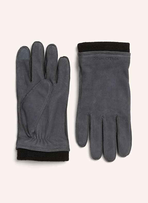 Marc O'Polo Lederhandschuhe DUNKELGRAU