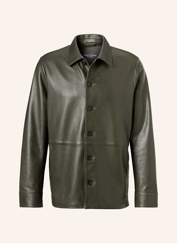 Marc O'Polo Lederjacke DUNKELBRAUN