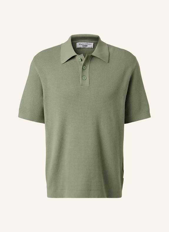 Marc O'Polo DENIM Strick Poloshirt GRAU