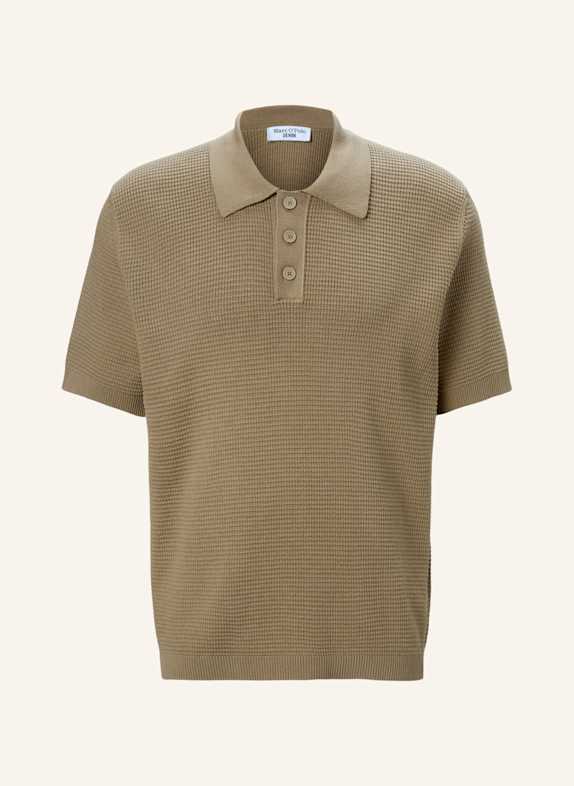 Marc O'Polo DENIM Strick Poloshirt BRAUN