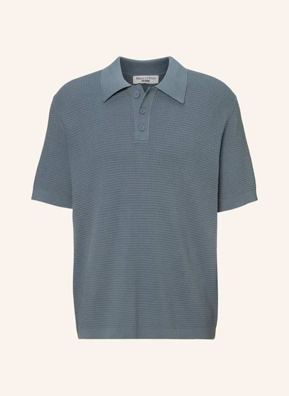 Marc O'Polo DENIM Strick Poloshirt BLAU