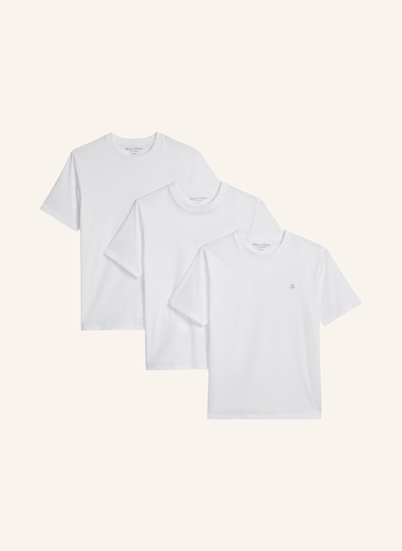 Marc O'Polo T-Shirt Dreierpack WEISS