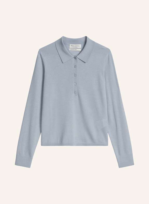 Marc O'Polo Feinstrick-Poloshirt GRAU