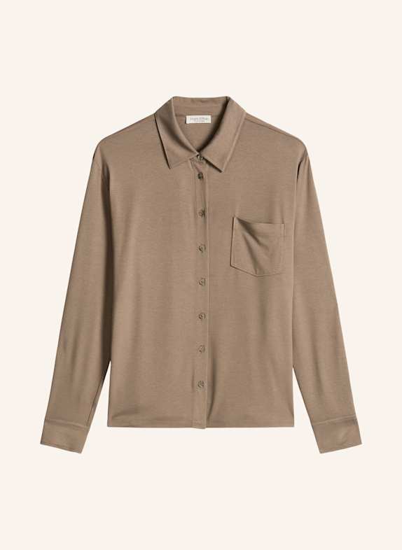 Marc O'Polo Jerseybluse BRAUN