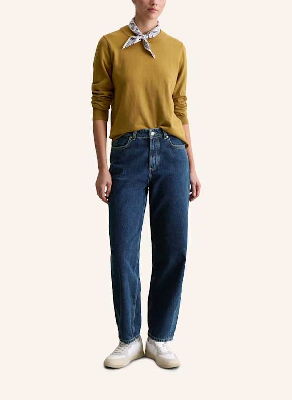 Marc O'Polo DENIM Strickpolo DUNKELGELB