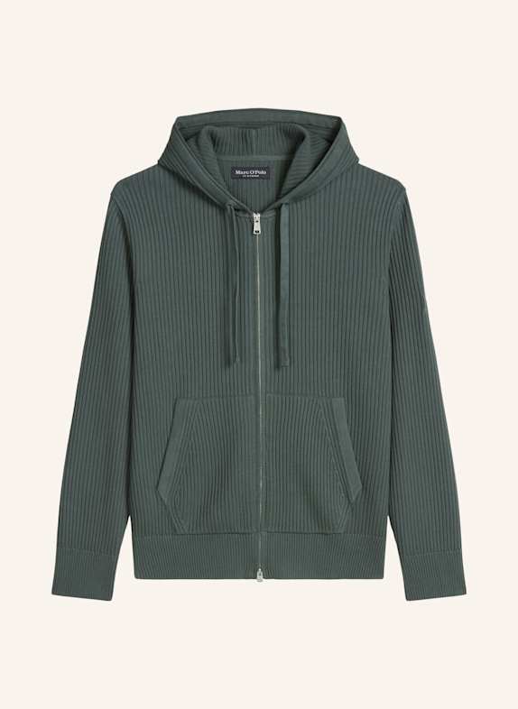 Marc O'Polo Kapuzen-Strickjacke DUNKELGRAU