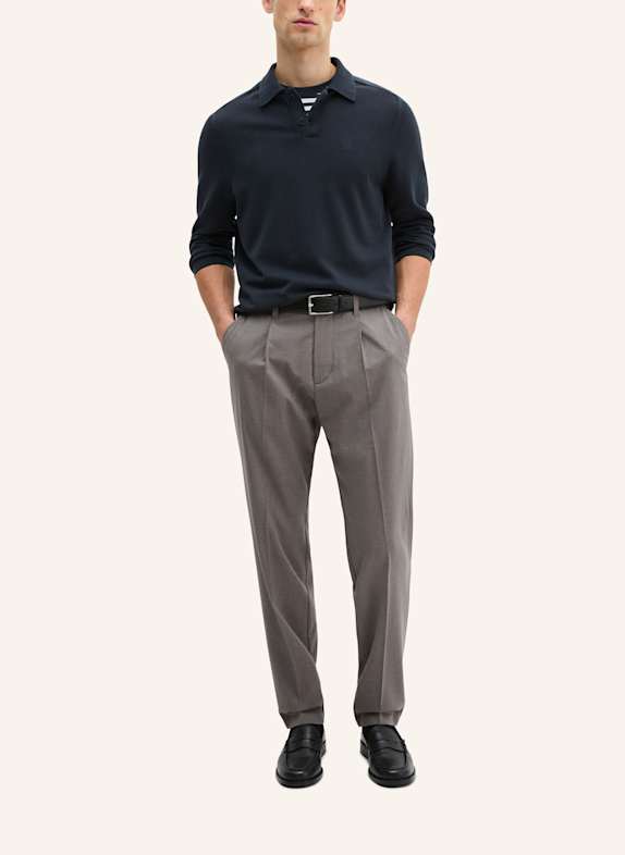 Marc O'Polo Strick-Poloshirt DUNKELBLAU