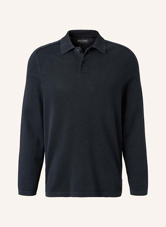 Marc O'Polo Strick-Poloshirt DUNKELBLAU