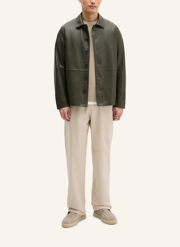 Marc O'Polo Lederjacke DUNKELBRAUN