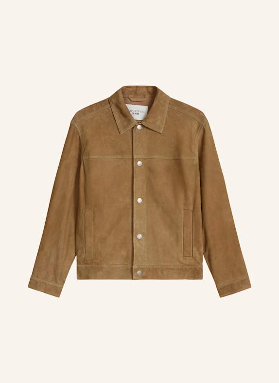 Marc O'Polo DENIM Lederjacke GRAU