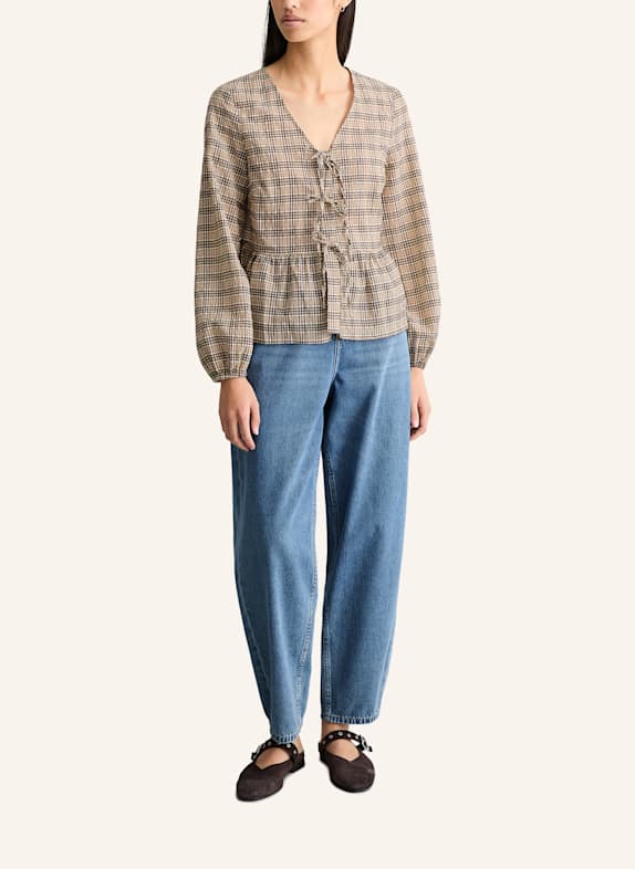 Marc O'Polo DENIM Peplum-Bluse ECRU
