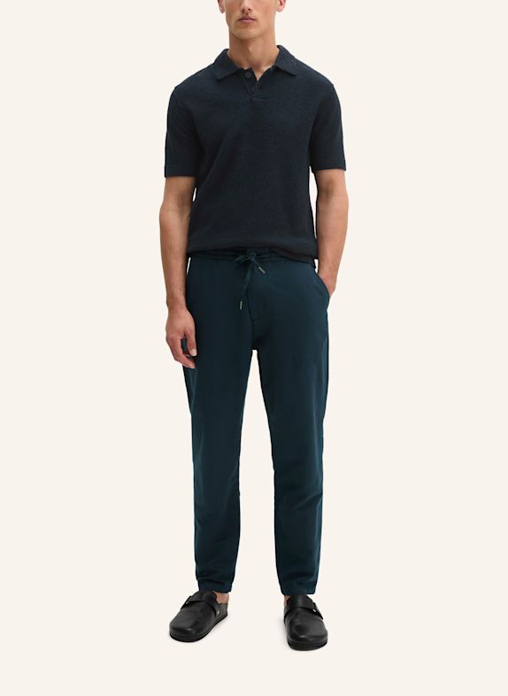 Marc O'Polo Bouclé-Poloshirt DUNKELBLAU