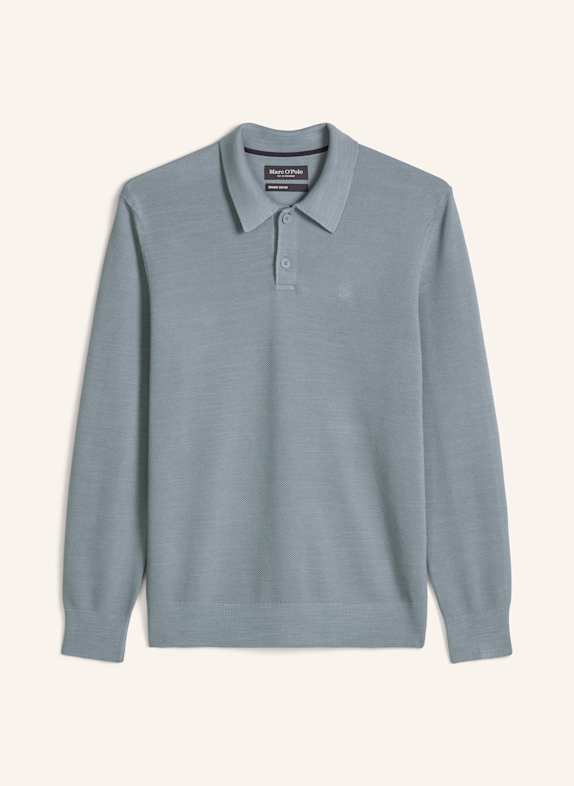 Marc O'Polo Strick-Poloshirt GRAU