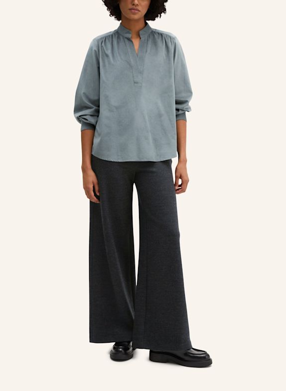 Marc O'Polo Samtbluse BLAUGRAU