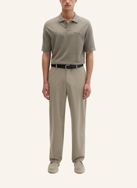 Marc O'Polo Strick-Poloshirt BRAUN