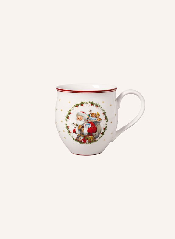 Villeroy & Boch Becher mit Henkel, Santa & Engel TOY'S DELIGHT GELB/ GRÜN/ BLAU/ ROT