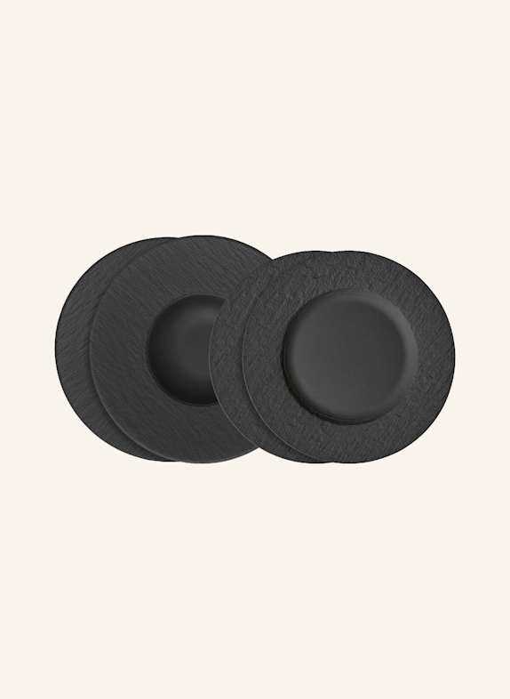 Villeroy & Boch Tafelset 4tlg. EC MANUFACTURE ROCK SCHWARZ/ GRAU