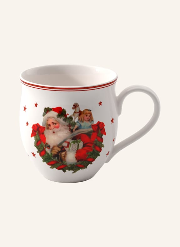 Villeroy & Boch Henkelbecher, Santa Claus TOY'S DELIGHT GELB/ GRÜN/ BLAU/ ROT