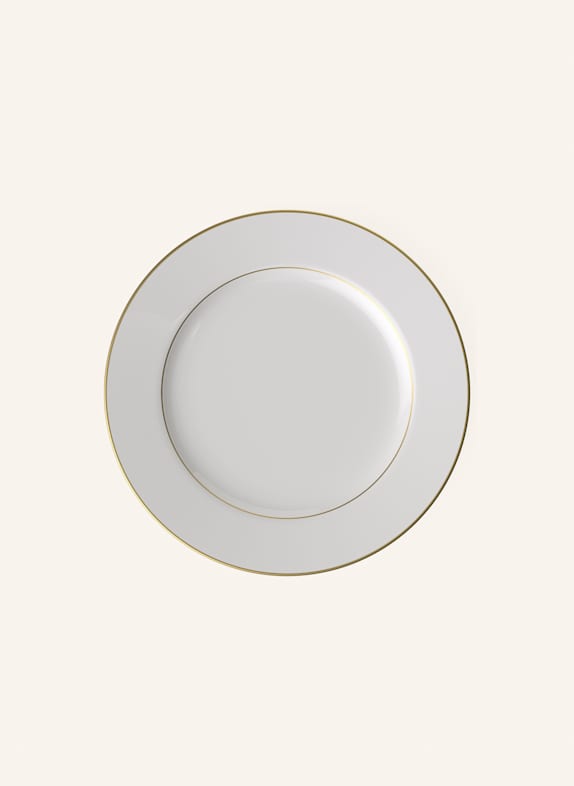 Villeroy & Boch Platte rund, flach ANMUT GOLD WEISS