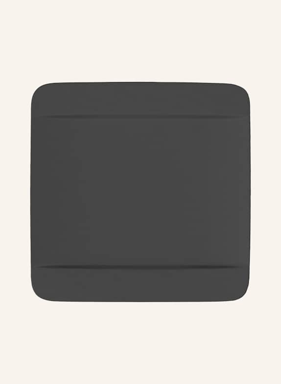 Villeroy & Boch Speiseteller quadratisch MANUFACTURE ROCK SCHWARZ