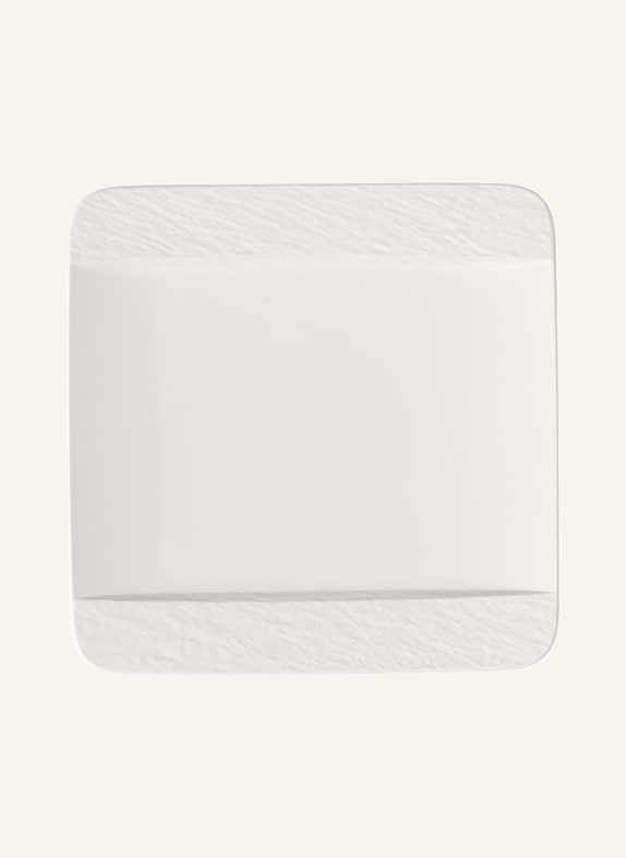 Villeroy & Boch Speiseteller quadratisch MANUFACTURE ROCK BLANC WEISS