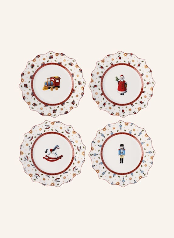 Villeroy & Boch Jubiläums-Teller Set 4tlg. TOY'S DELIGHT GELB/ GRÜN/ BLAU/ ROT