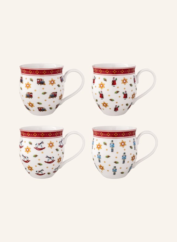 Villeroy & Boch Jubiläums-Becher Set 4tlg. TOY'S DELIGHT GELB/ GRÜN/ BLAU/ ROT