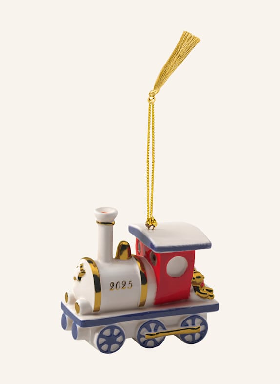 Villeroy & Boch Ornament Lokomotive 2025 CHRISTMAS CLASSICS GELB/ GRÜN/ BLAU/ ROT