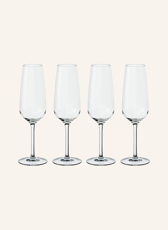 like. by Villeroy & Boch Sekt-/Champagnerglas, 4 Stück ESSENTIAL WEISS