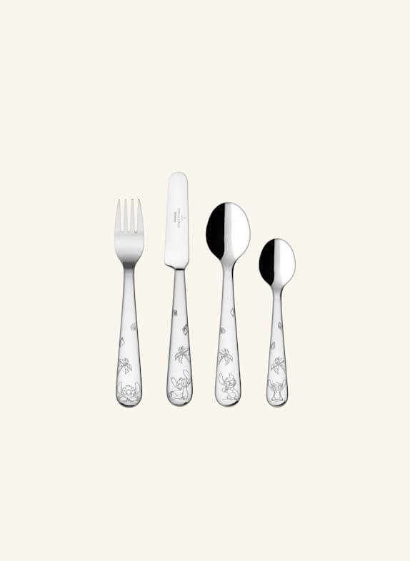 Villeroy & Boch Kinderbesteck, 4-teilig DISNEY STITCH SILBER