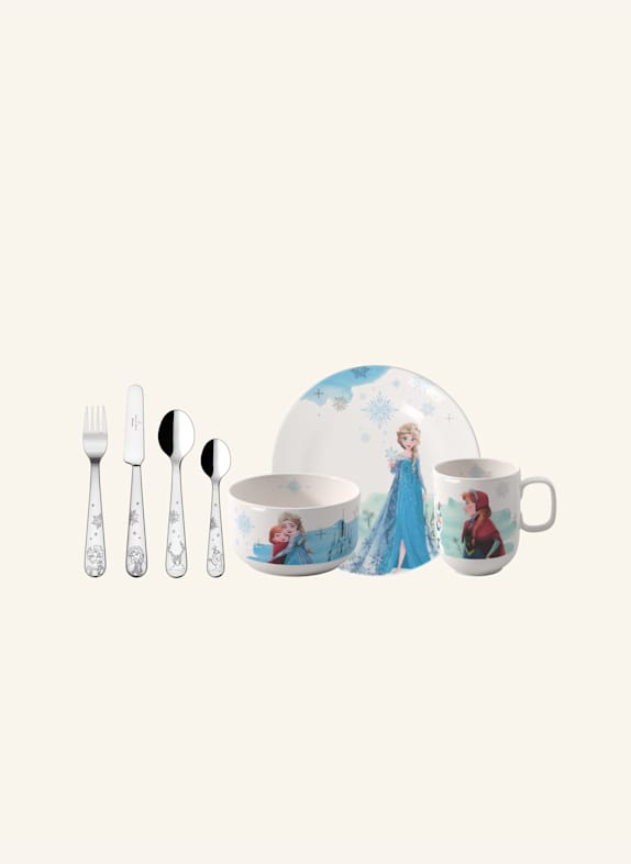 Villeroy & Boch Kindergeschirr Set 7tlg. DISNEY FROZEN GELB/ GRÜN/ BLAU/ ROT